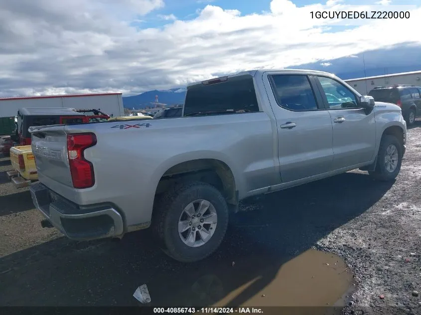 2020 Chevrolet Silverado 1500 4Wd Standard Bed Lt VIN: 1GCUYDED6LZ220000 Lot: 40856743