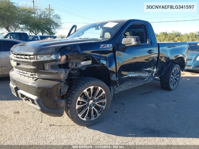 2020 Chevrolet Silverado 1500 4Wd Long Bed Wt VIN: 3GCNYAEF8LG341597 Lot: 40858349