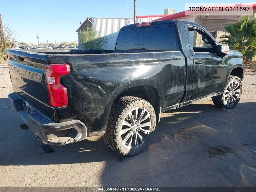 2020 Chevrolet Silverado 1500 4Wd Long Bed Wt VIN: 3GCNYAEF8LG341597 Lot: 40858349