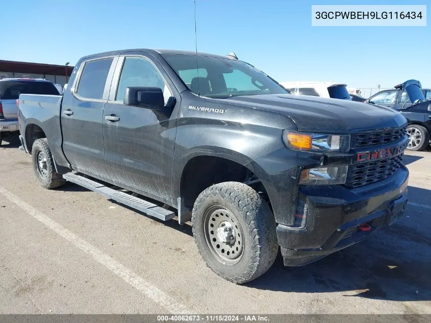 2020 Chevrolet Silverado 1500 2Wd Short Bed Custom VIN: 3GCPWBEH9LG116434 Lot: 40862673