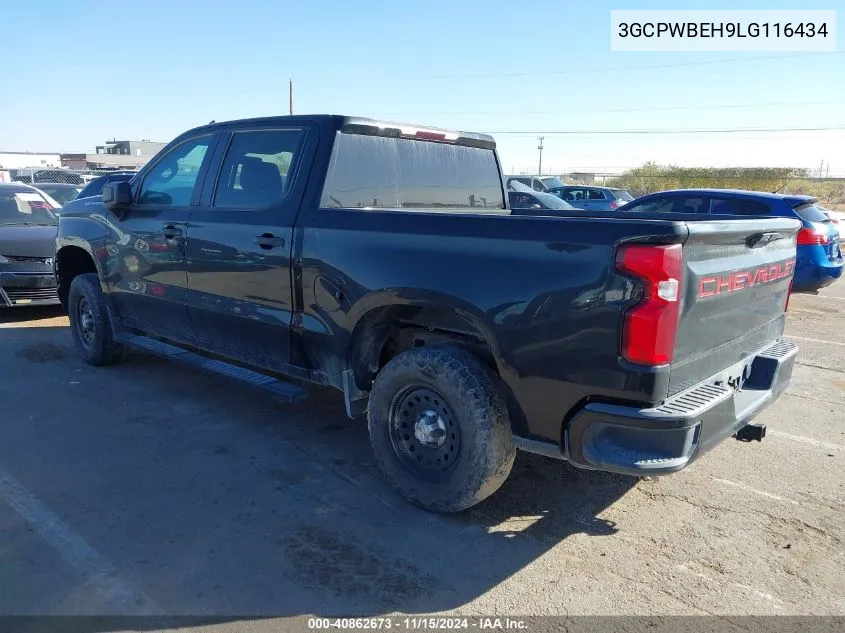 2020 Chevrolet Silverado 1500 2Wd Short Bed Custom VIN: 3GCPWBEH9LG116434 Lot: 40862673