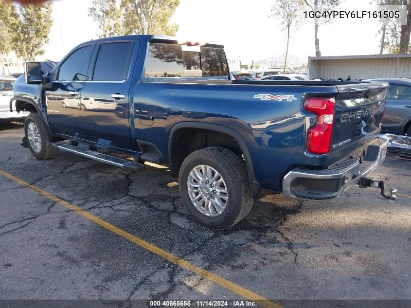 2020 Chevrolet Silverado 2500Hd 4Wd Standard Bed Ltz VIN: 1GC4YPEY6LF161505 Lot: 40865655