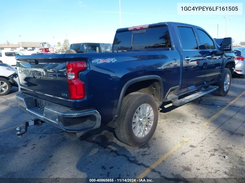 2020 Chevrolet Silverado 2500Hd 4Wd Standard Bed Ltz VIN: 1GC4YPEY6LF161505 Lot: 40865655