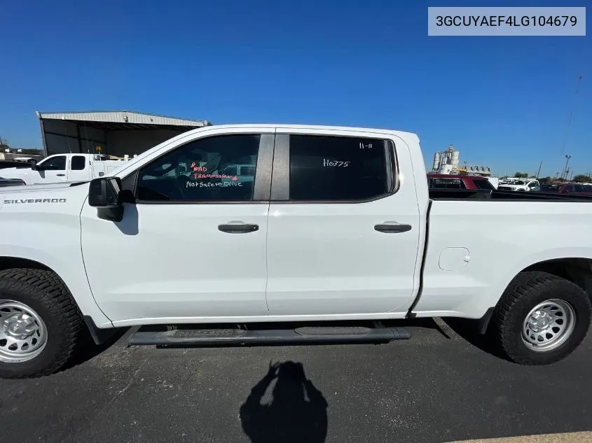 2020 Chevrolet Silverado K1500 VIN: 3GCUYAEF4LG104679 Lot: 40887160