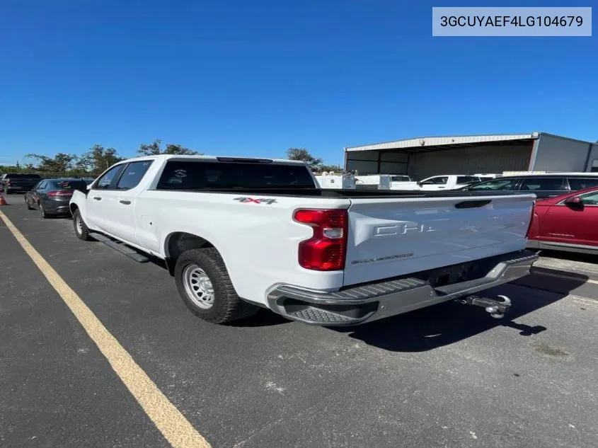 2020 Chevrolet Silverado K1500 VIN: 3GCUYAEF4LG104679 Lot: 40887160