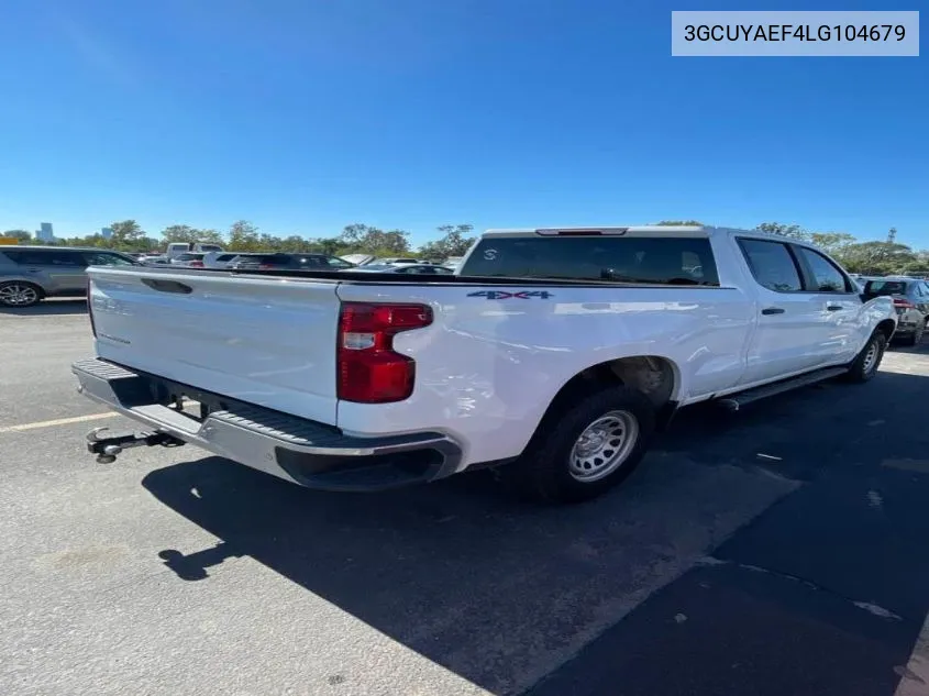 2020 Chevrolet Silverado K1500 VIN: 3GCUYAEF4LG104679 Lot: 40887160