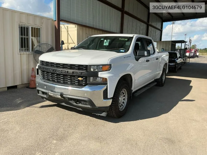 2020 Chevrolet Silverado K1500 VIN: 3GCUYAEF4LG104679 Lot: 40887160