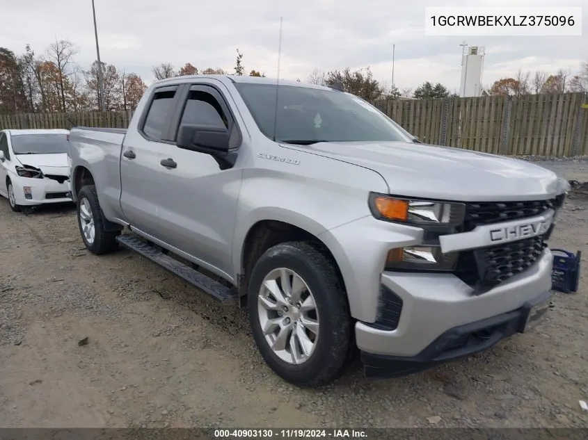 2020 Chevrolet Silverado 1500 2Wd Standard Bed Custom VIN: 1GCRWBEKXLZ375096 Lot: 40903130