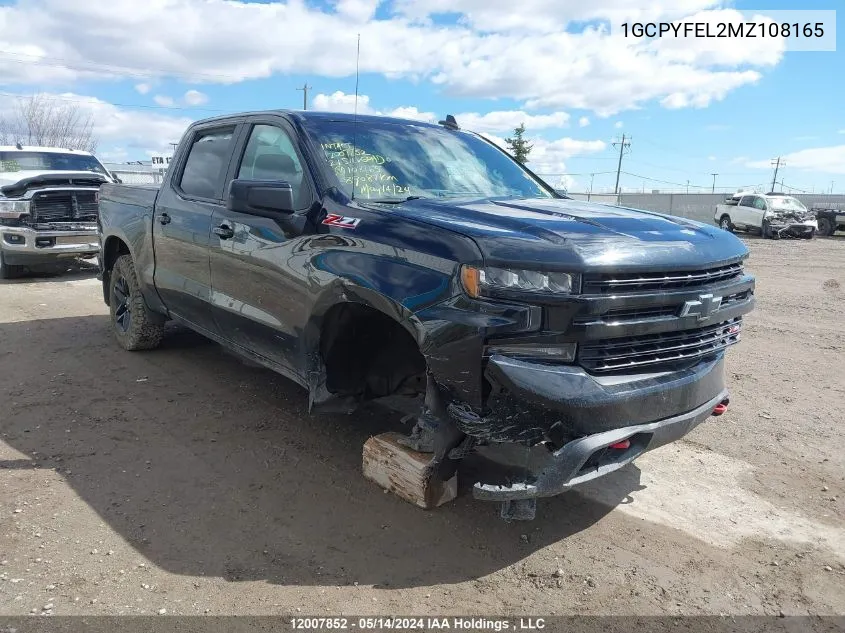 2021 Chevrolet Silverado 1500 VIN: 1GCPYFEL2MZ108165 Lot: 12007852