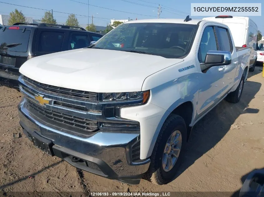 2021 Chevrolet Silverado 1500 VIN: 1GCUYDED9MZ255552 Lot: 12106193