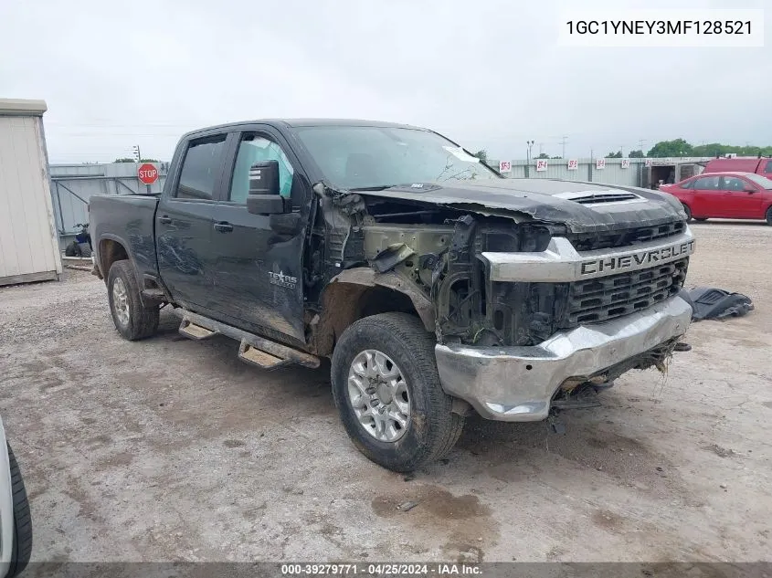 2021 Chevrolet Silverado 2500Hd 4Wd Standard Bed Lt VIN: 1GC1YNEY3MF128521 Lot: 39279771