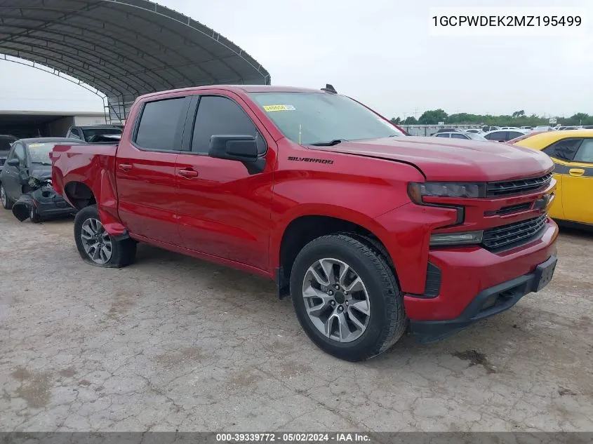 2021 Chevrolet Silverado 1500 2Wd Short Bed Rst VIN: 1GCPWDEK2MZ195499 Lot: 39339772