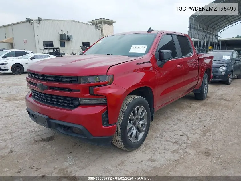 2021 Chevrolet Silverado 1500 2Wd Short Bed Rst VIN: 1GCPWDEK2MZ195499 Lot: 39339772