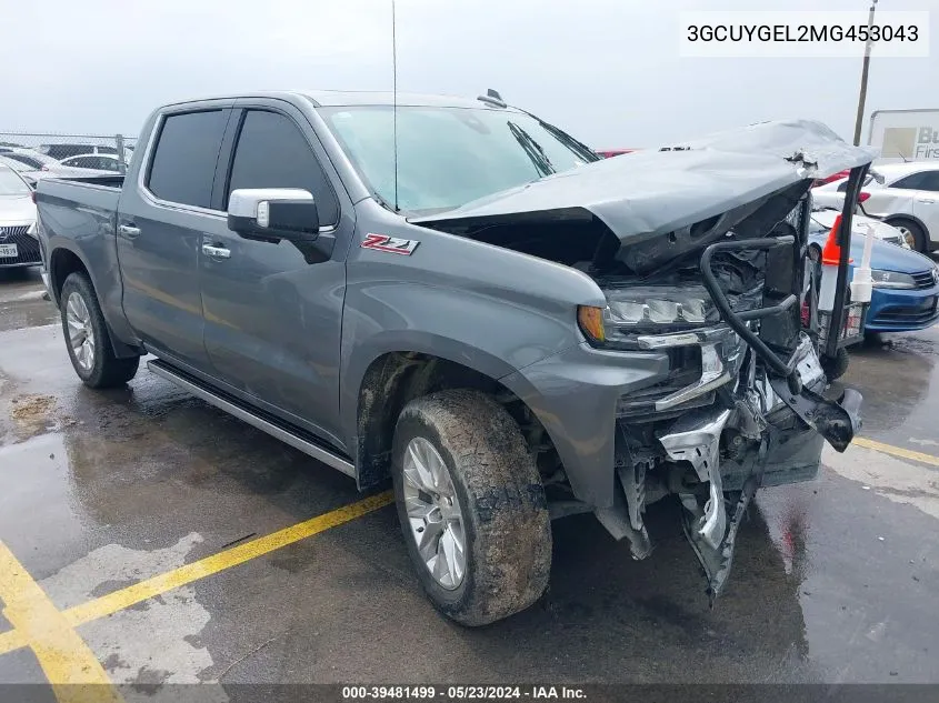 2021 Chevrolet Silverado 1500 4Wd Short Bed Ltz VIN: 3GCUYGEL2MG453043 Lot: 39481499