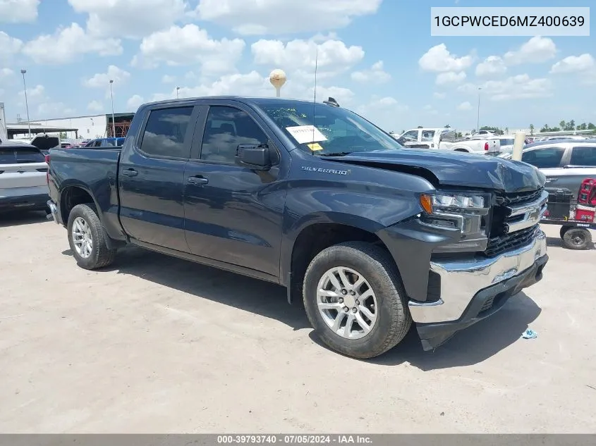 2021 Chevrolet Silverado 1500 2Wd Short Bed Lt VIN: 1GCPWCED6MZ400639 Lot: 39793740