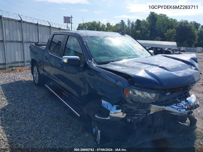 2021 Chevrolet Silverado 1500 4Wd Short Bed Lt VIN: 1GCPYDEK6MZ283711 Lot: 39800762