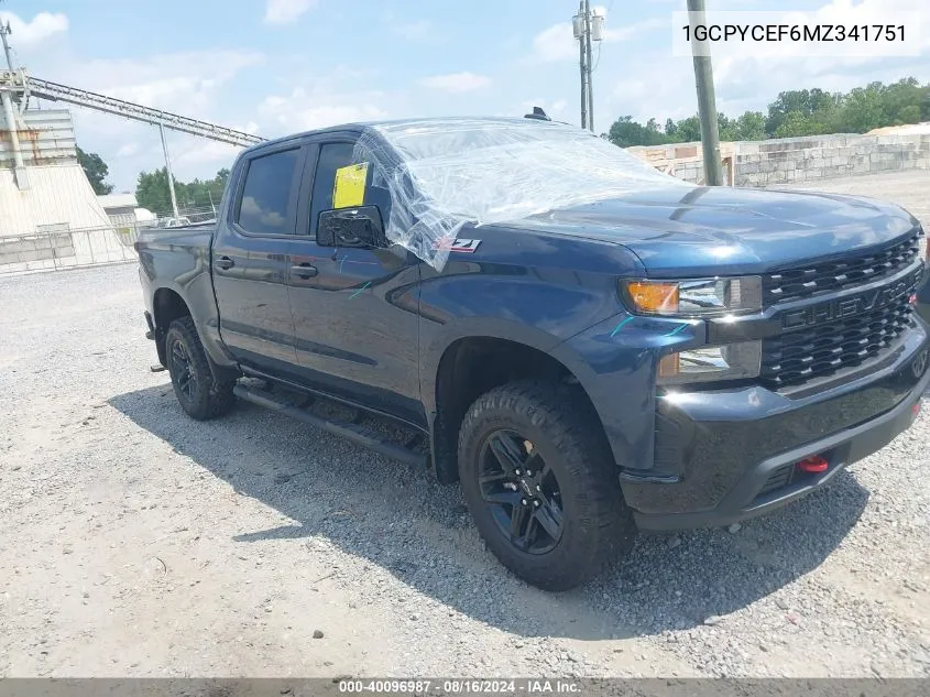 2021 Chevrolet Silverado 1500 4Wd Short Bed Custom Trail Boss VIN: 1GCPYCEF6MZ341751 Lot: 40096987