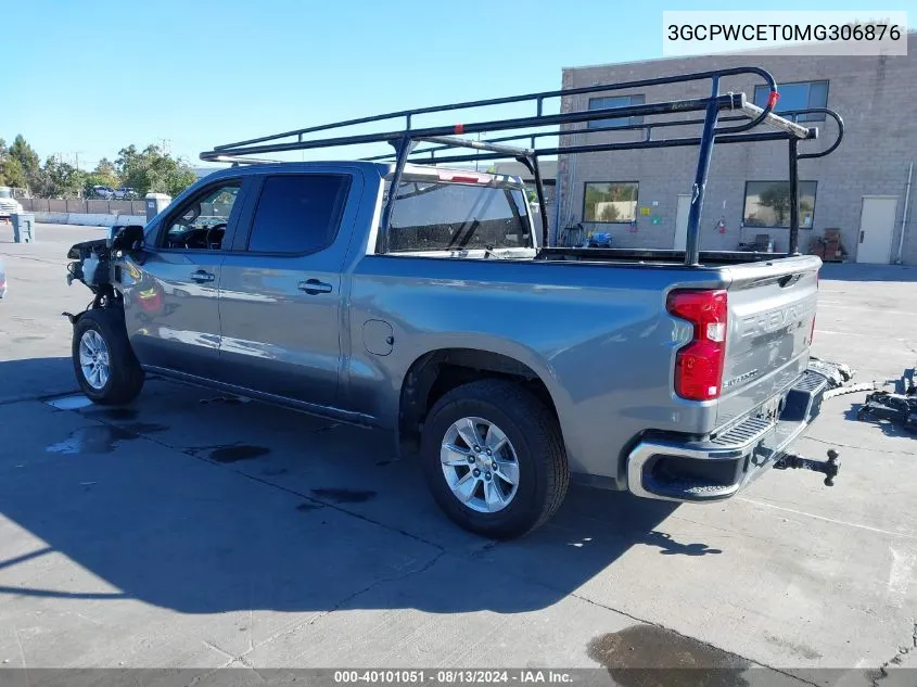 3GCPWCET0MG306876 2021 Chevrolet Silverado 1500 2Wd Short Bed Lt