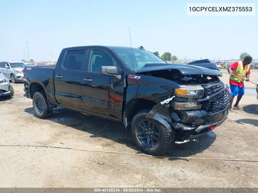 2021 Chevrolet Silverado 1500 4Wd Short Bed Custom Trail Boss VIN: 1GCPYCELXMZ375553 Lot: 40125334