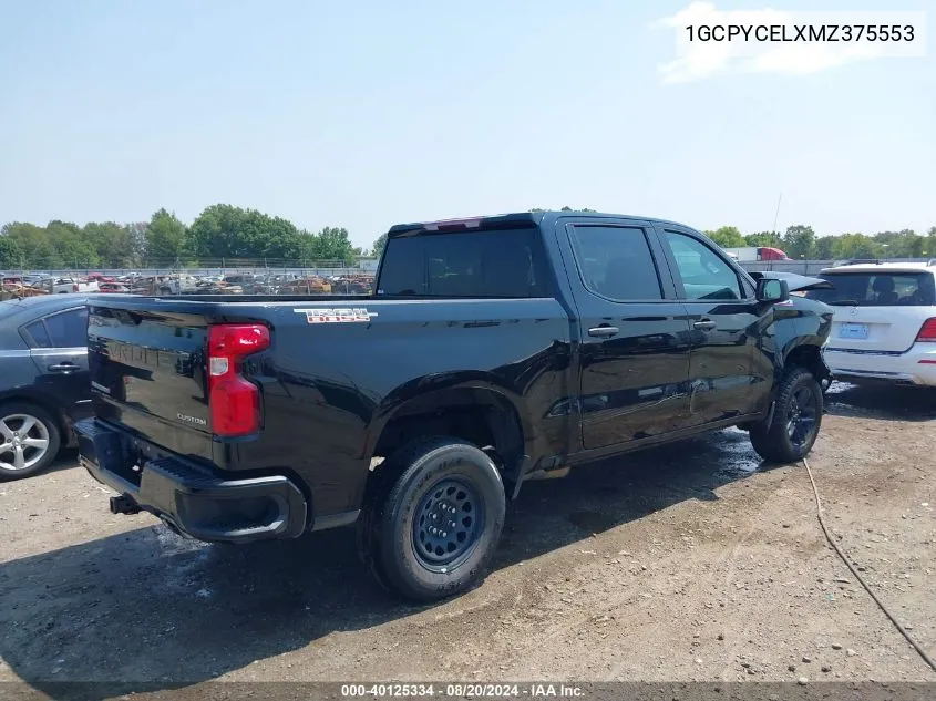 1GCPYCELXMZ375553 2021 Chevrolet Silverado 1500 4Wd Short Bed Custom Trail Boss