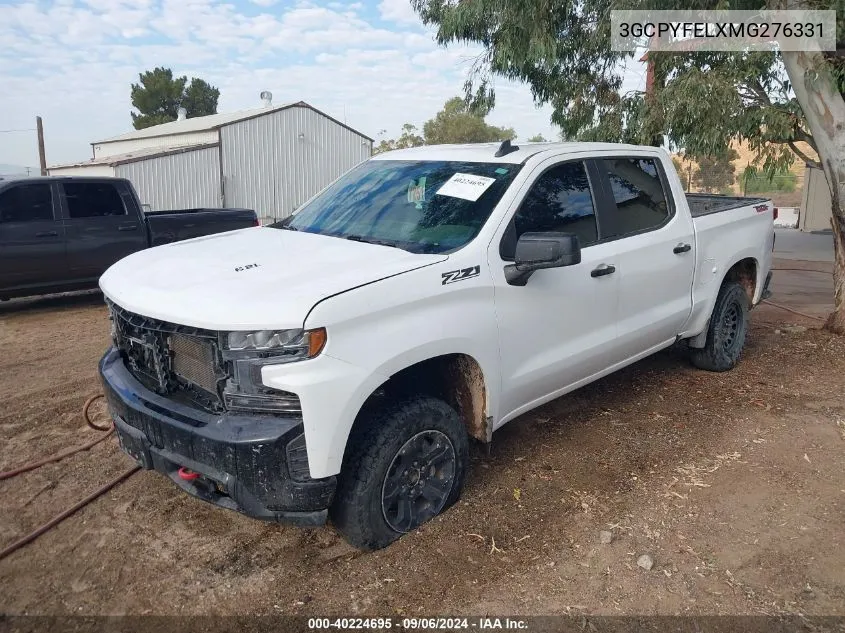 2021 Chevrolet Silverado 1500 4Wd Short Bed Lt Trail Boss VIN: 3GCPYFELXMG276331 Lot: 40224695