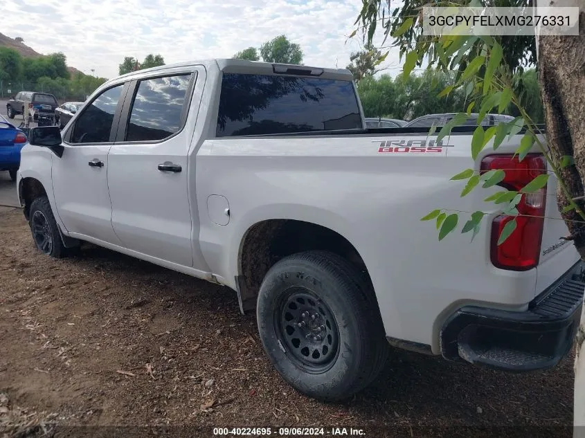 2021 Chevrolet Silverado 1500 4Wd Short Bed Lt Trail Boss VIN: 3GCPYFELXMG276331 Lot: 40224695