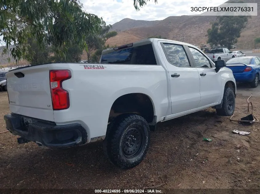 2021 Chevrolet Silverado 1500 4Wd Short Bed Lt Trail Boss VIN: 3GCPYFELXMG276331 Lot: 40224695