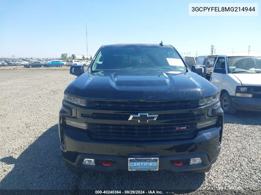 2021 Chevrolet Silverado 1500 4Wd Short Bed Lt Trail Boss VIN: 3GCPYFEL8MG214944 Lot: 40240364