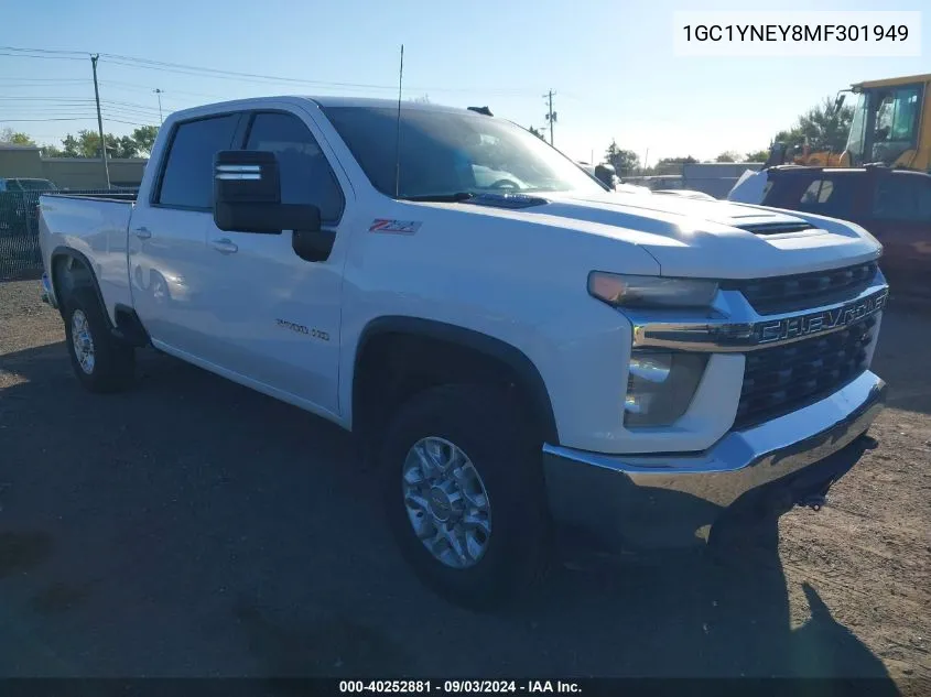 2021 Chevrolet Silverado 2500Hd 4Wd Standard Bed Lt VIN: 1GC1YNEY8MF301949 Lot: 40252881