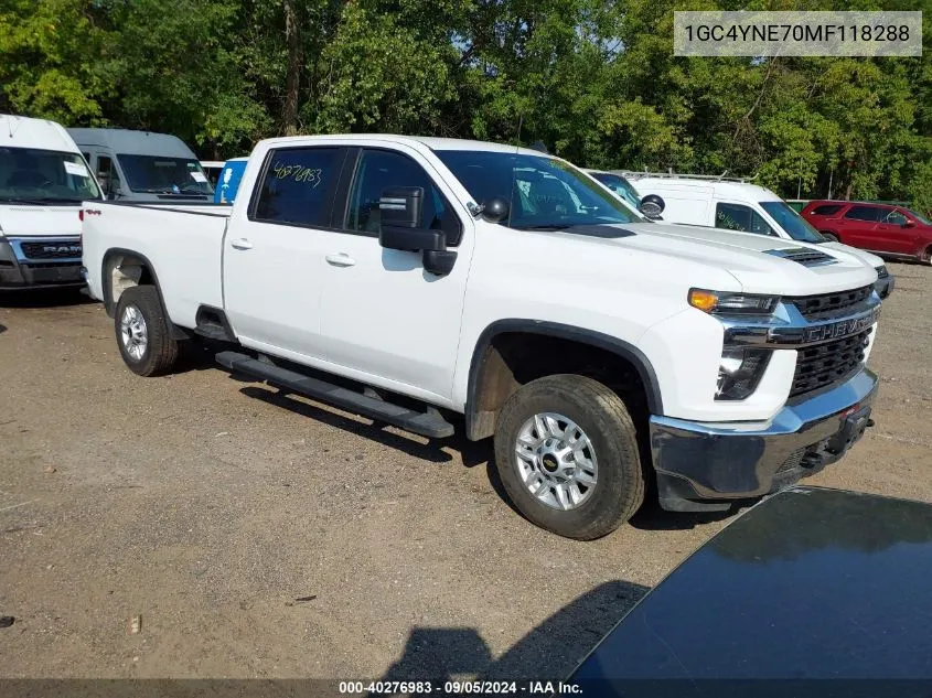 2021 Chevrolet Silverado 2500Hd 4Wd Long Bed Lt VIN: 1GC4YNE70MF118288 Lot: 40276983