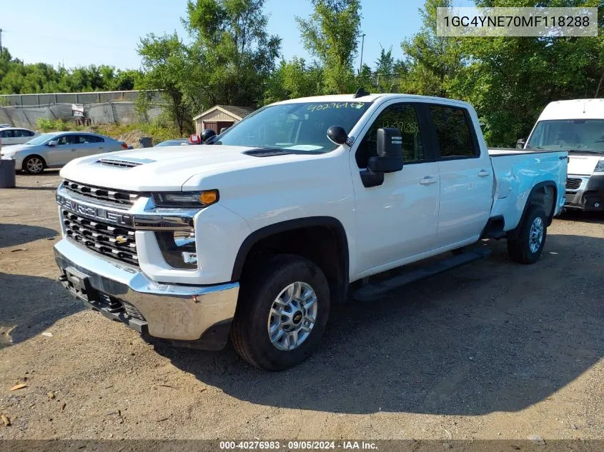 2021 Chevrolet Silverado 2500Hd 4Wd Long Bed Lt VIN: 1GC4YNE70MF118288 Lot: 40276983