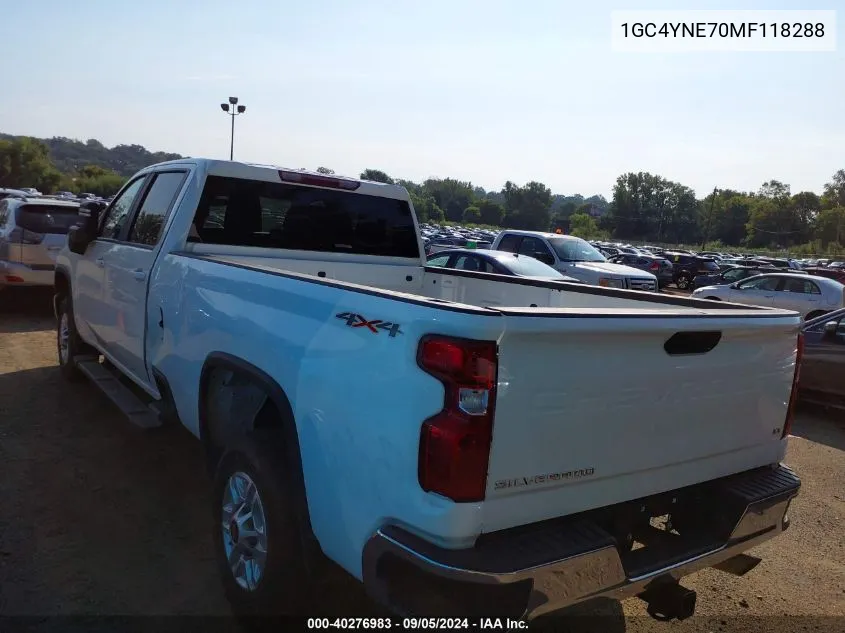 1GC4YNE70MF118288 2021 Chevrolet Silverado 2500Hd 4Wd Long Bed Lt