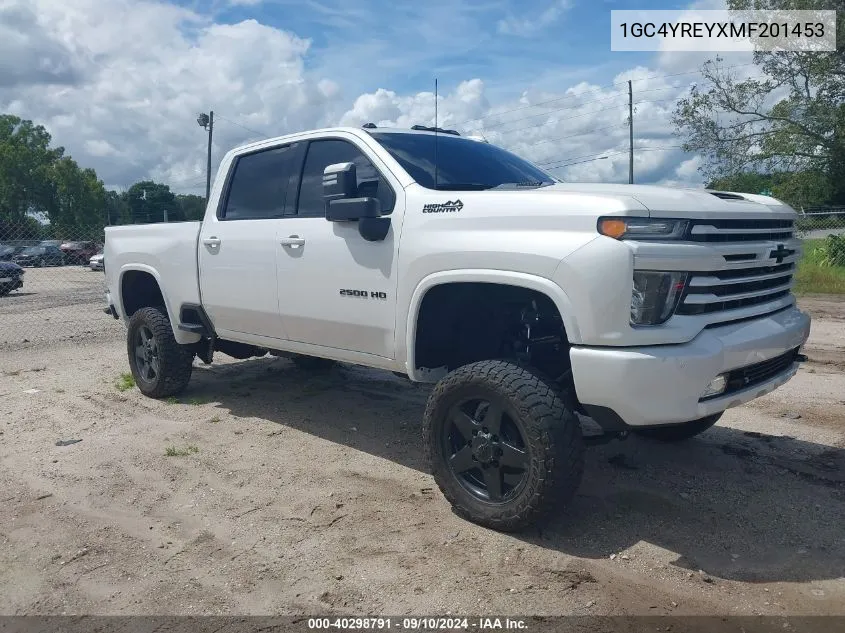 1GC4YREYXMF201453 2021 Chevrolet Silverado 2500Hd K2500 High Country