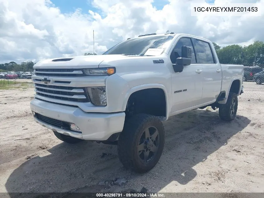 2021 Chevrolet Silverado 2500Hd K2500 High Country VIN: 1GC4YREYXMF201453 Lot: 40298791