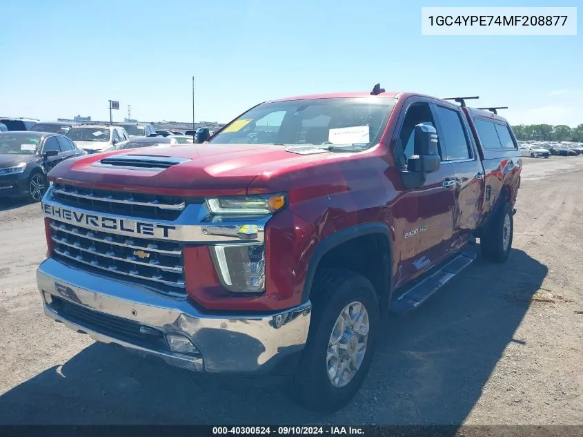 2021 Chevrolet Silverado 2500Hd 4Wd Long Bed Ltz VIN: 1GC4YPE74MF208877 Lot: 40300524