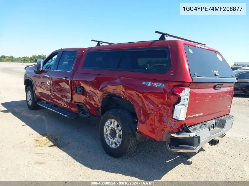 2021 Chevrolet Silverado 2500Hd 4Wd Long Bed Ltz VIN: 1GC4YPE74MF208877 Lot: 40300524