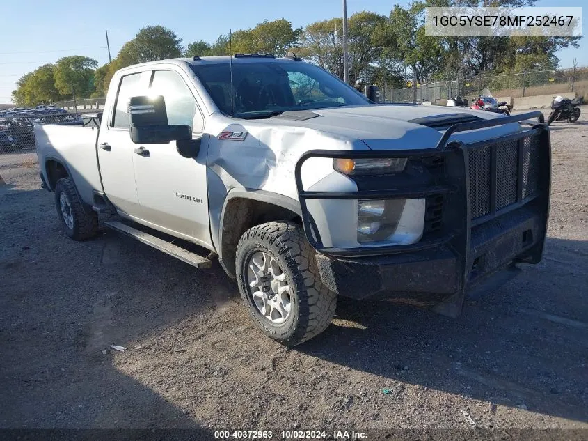 2021 Chevrolet Silverado 3500Hd 4Wd Double Cab Long Bed Wt VIN: 1GC5YSE78MF252467 Lot: 40372963