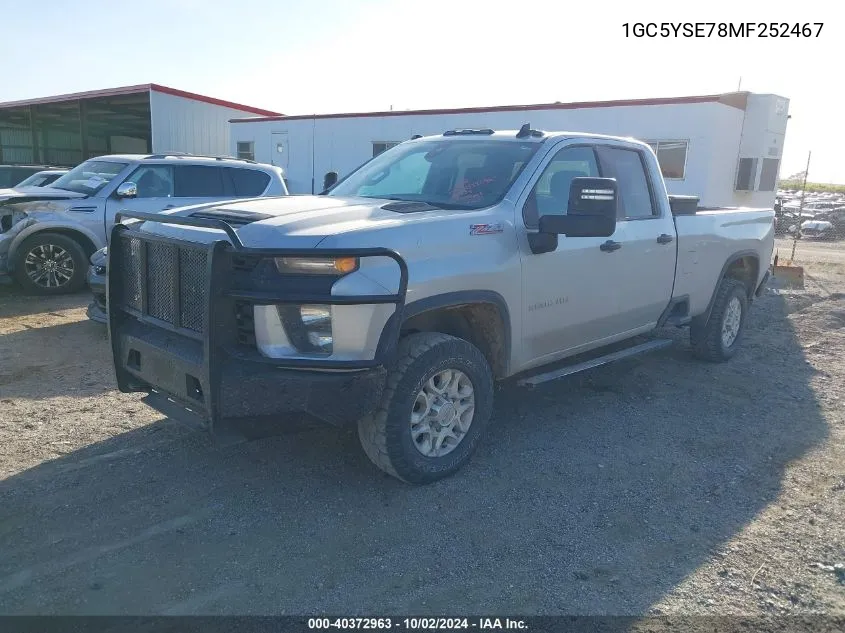 2021 Chevrolet Silverado 3500Hd 4Wd Double Cab Long Bed Wt VIN: 1GC5YSE78MF252467 Lot: 40372963