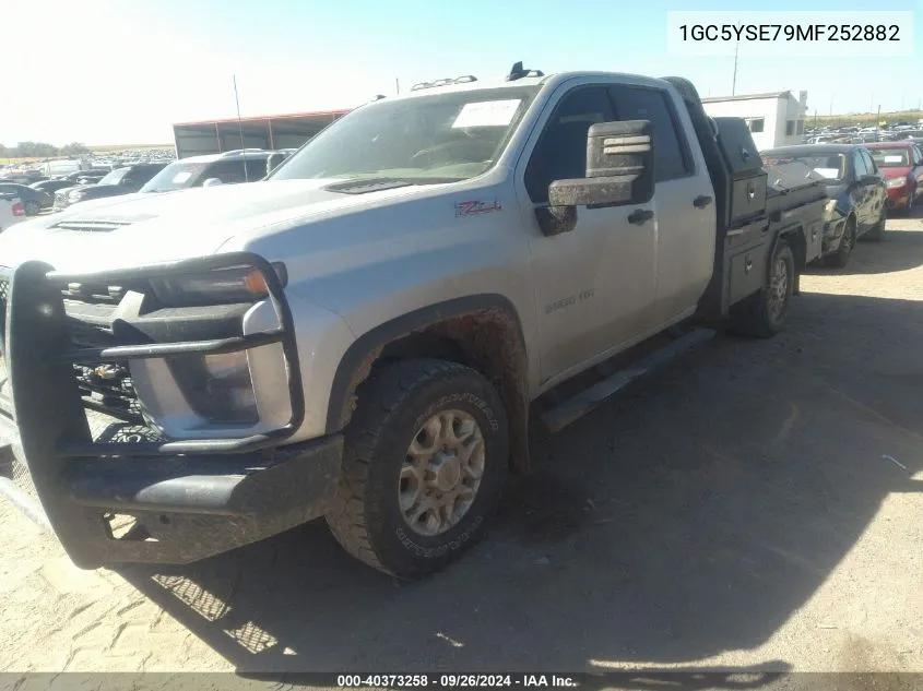 2021 Chevrolet Silverado VIN: 1GC5YSE79MF252882 Lot: 40373258