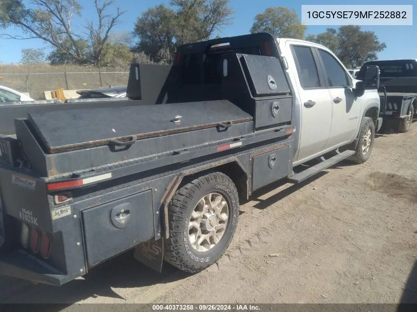 2021 Chevrolet Silverado VIN: 1GC5YSE79MF252882 Lot: 40373258