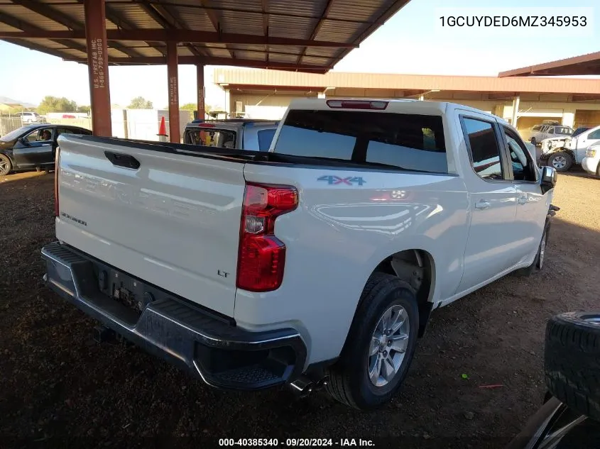 1GCUYDED6MZ345953 2021 Chevrolet Silverado 1500 4Wd Short Bed Lt