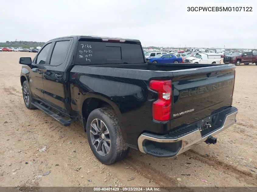 2021 Chevrolet Silverado VIN: 3GCPWCEB5MG107122 Lot: 40401429