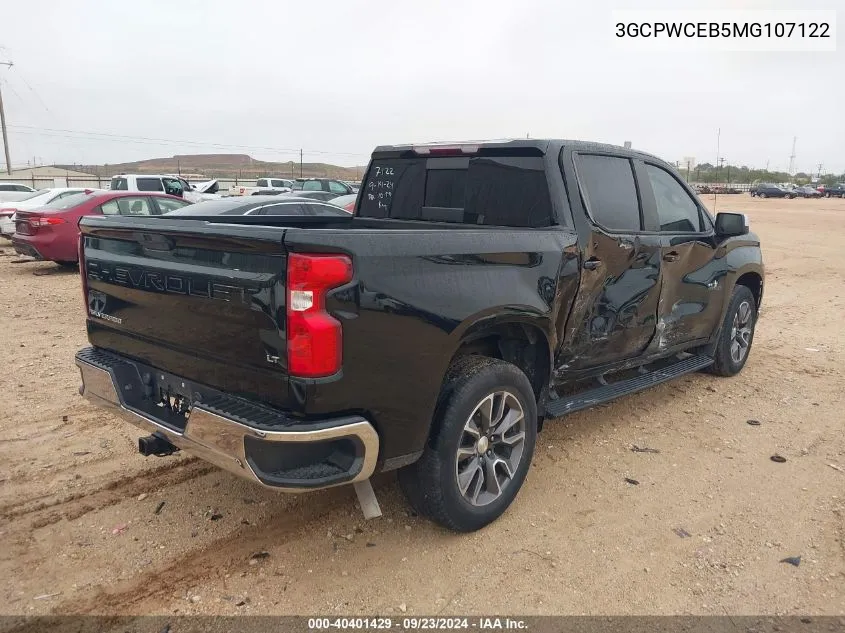 2021 Chevrolet Silverado VIN: 3GCPWCEB5MG107122 Lot: 40401429