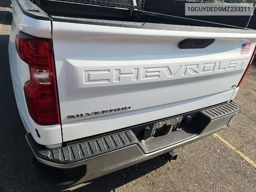 2021 Chevrolet Silverado 1500 4Wd Standard Bed Lt VIN: 1GCUYDED5MZ233211 Lot: 40417919