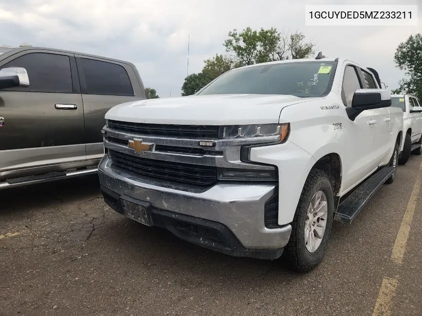 2021 Chevrolet Silverado 1500 4Wd Standard Bed Lt VIN: 1GCUYDED5MZ233211 Lot: 40417919