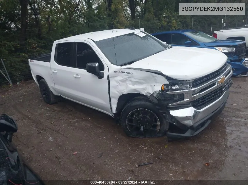 2021 Chevrolet Silverado 1500 4Wd Short Bed Lt VIN: 3GCPYDEK2MG132560 Lot: 40433704