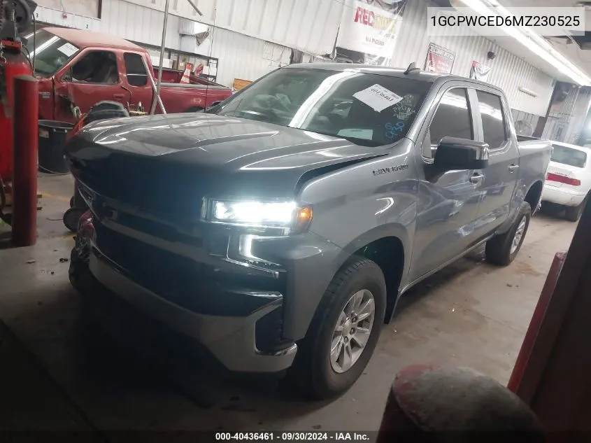 2021 Chevrolet Silverado 1500 2Wd Short Bed Lt VIN: 1GCPWCED6MZ230525 Lot: 40436461