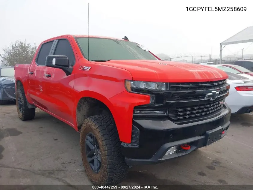 2021 Chevrolet Silverado 1500 4Wd Short Bed Lt Trail Boss VIN: 1GCPYFEL5MZ258609 Lot: 40447259