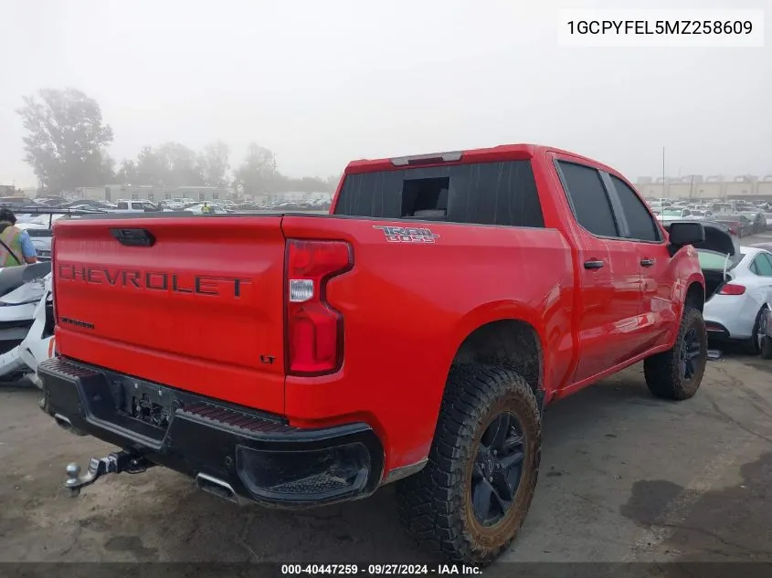 2021 Chevrolet Silverado 1500 4Wd Short Bed Lt Trail Boss VIN: 1GCPYFEL5MZ258609 Lot: 40447259