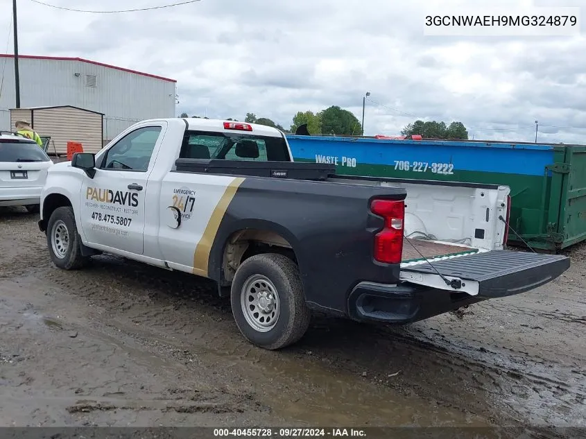 2021 Chevrolet Silverado 1500 2Wd Regular Cab Long Bed Wt VIN: 3GCNWAEH9MG324879 Lot: 40455728